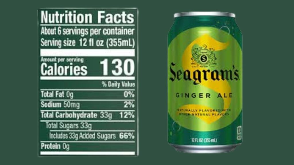 Nutritional Information Ginger Ale