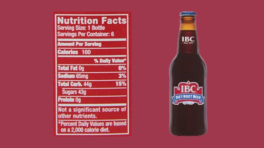 Nutritional Information of IBC Root Beer Ingredients