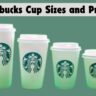 Starbucks Cup Sizes and Prices